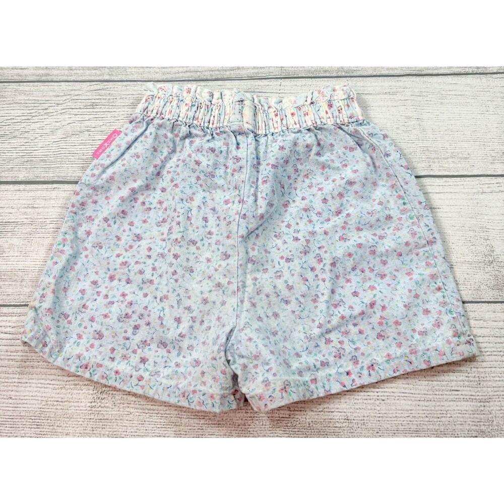 OshKosh Vintage Floral Paper Bag Waist Elastic Shorts Multicolor Size 3T